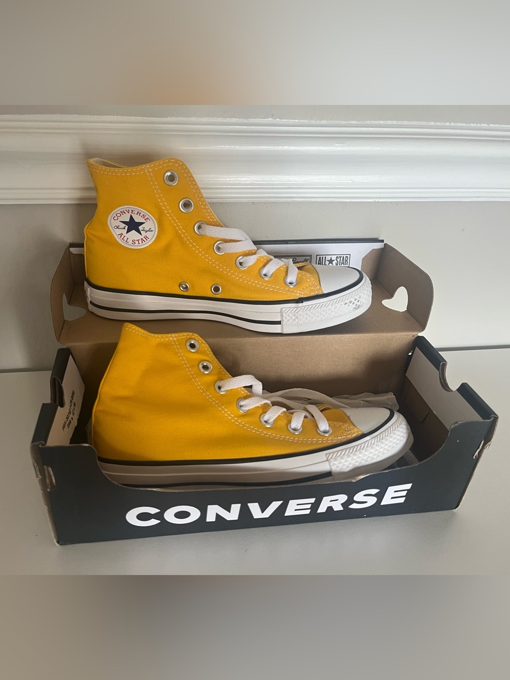 Converse Kids Yellow High Top Sneakers